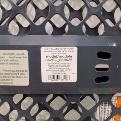 NORTH STATES TODDLEROO SUPERGATE CLASSIC 2-IN-1 PLASTIC SAFETY GATE - 26" X 26" - 42" - BLACK (MODEL: 8626C_868626) image 3