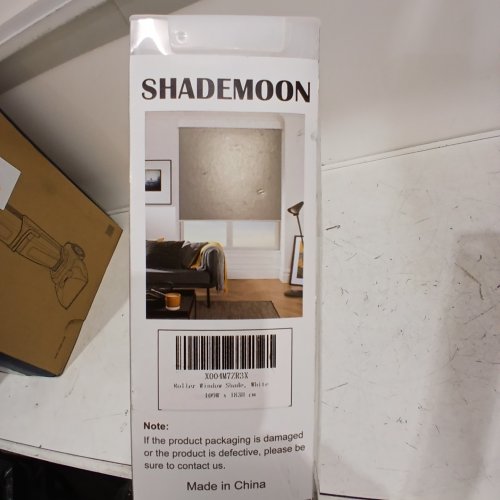 SHADEMOON CORDLESS BLACKOUT WINDOW ROLLER SHADE - 42" X 72" - WHITE (MODEL: FS-RS-WHITE-4572) image 3