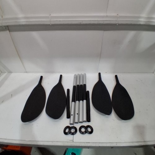 2PK INTEX DOUBLE ENDED KAYAK PADDLE WITH RIBBED SPOON SHAPED BLADES, COLLAPSIBLE - 86" LONG image 2