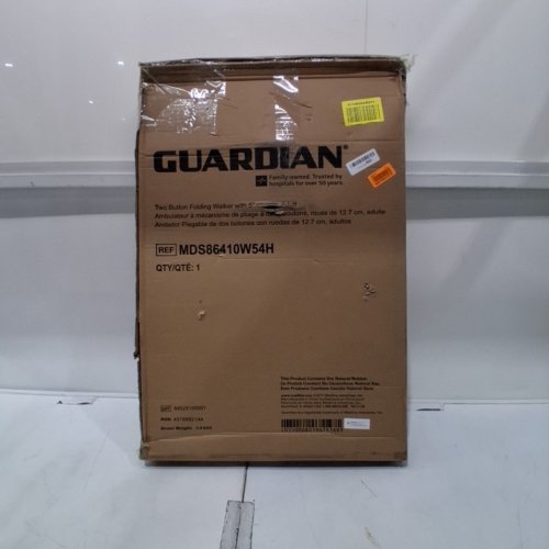 MEDLINE GUARDIAN TWO BUTTON FOLDING WALKER - 300LBS MAX - GREY (MODEL: MDS86410W54H) image 4