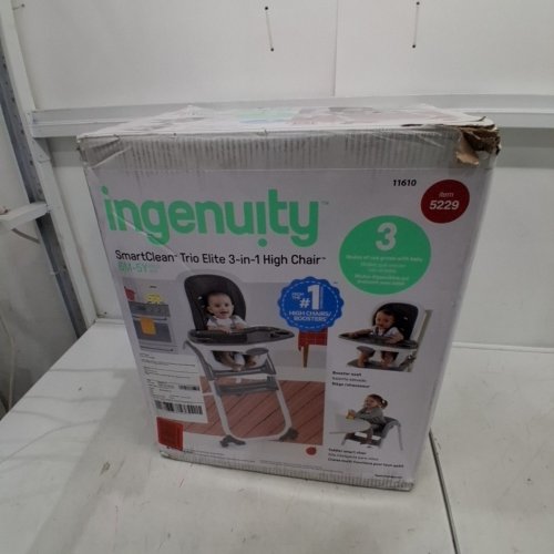 INGENUITY SMARTCLEAN TRIO ELITE 3-IN-1 HIGH CHAIR - SLATE (MODEL: 5229 / 11610) image 4