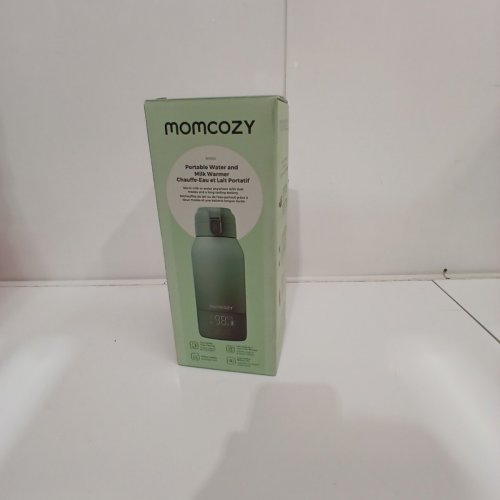 MOMCOZY PORTABLE BEVERAGE WARMER WITH DUAL HEATING MODES FOR BREAST MILK & WATER - 17OZ CAPACITY - PALE GREEN (MODEL: MW05) image 2