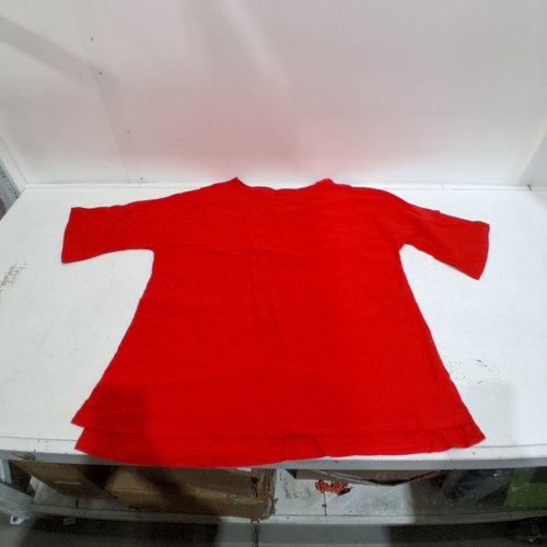 WOMENS SHORT SLEEVE ROUND NECK T-SHIRT - LARGE - RED image 2