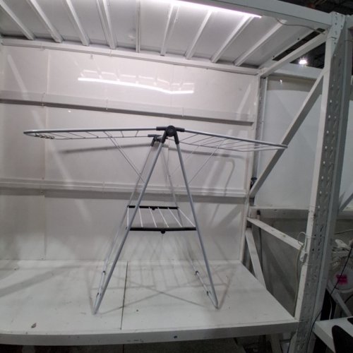 VEVOR FOLDING CLOTHES DRYING RACK - 59" X 23.6" X 39.4" - WHITE AND GRAY (MODEL: RH-6026) image 3