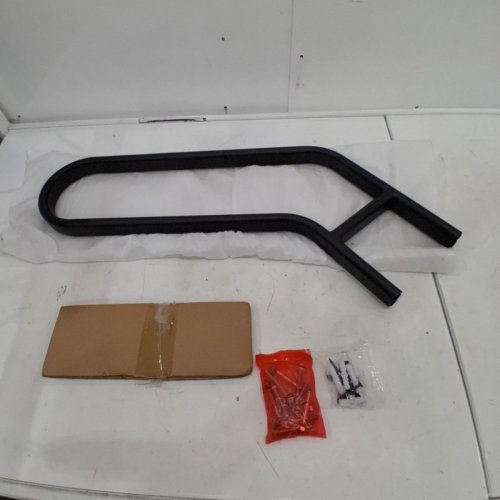 MODERN U-SHAPED HANDRAILS FOR OUTDOOR STEPS - 1-3 STAIRS - 26" - BLACK image 2