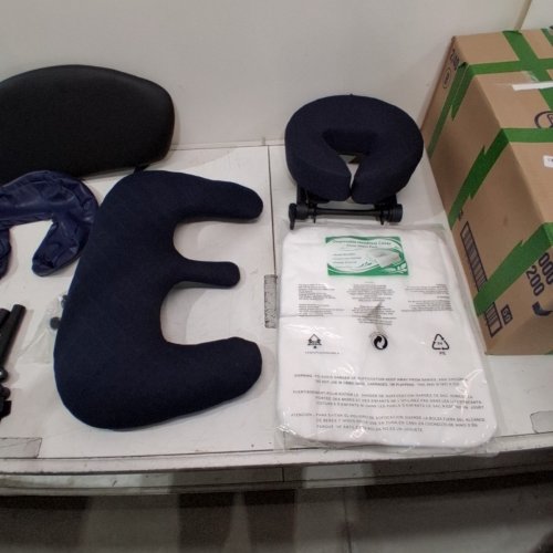 CXGROS ADJUSTABLE MASSAGE TABLE HEADREST KIT - FOR 6-17" MATTRESS - NAVY BLUE image 3