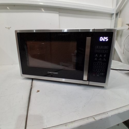 CHEFMAN 10 POWER LEVELS ECO MODE CHILD SAFETY LOCK COUNTERTOP MICROWAVE - 1000W - 1.1 CU.FT - STAINLESS STEEL - (MODEL:RJ55-SS-11-CK-CA) image 2
