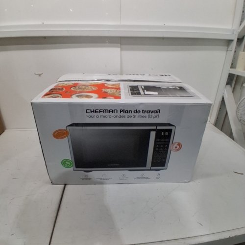 CHEFMAN 10 POWER LEVELS ECO MODE CHILD SAFETY LOCK COUNTERTOP MICROWAVE - 1000W - 1.1 CU.FT - STAINLESS STEEL - (MODEL:RJ55-SS-11-CK-CA) image 6