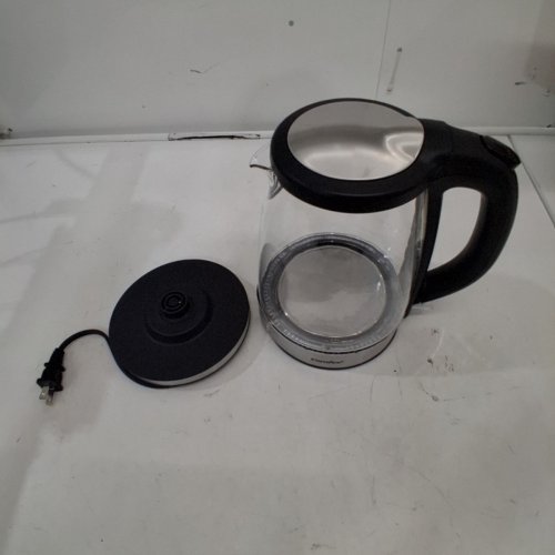 COMFEE GLASS ELECTRIC KETTLE - 1.7L - 1500W - GREY/CLEAR (MODEL: CKT003) image 3