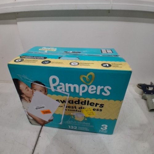 132PK PAMPERS SWADDLERS DIAPERS - SIZE 3 image 3