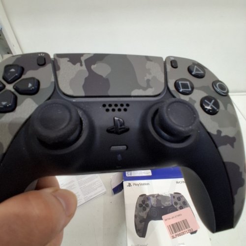 SONY DUALSENSE WIRELESS CONTROLLER - PLAYSTATION 5 (PS5) CONTROLLER - GREY CAMOUFLAGE (MODEL: CFI-ZCT1W) image 5