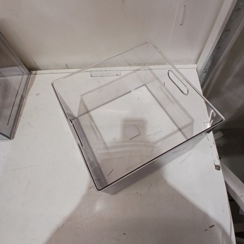 BRIGHTROOM ALL PURPOSE SINGLE DRAWER STORAGE - 12.5" X 12" X 9" - CLEAR image 3