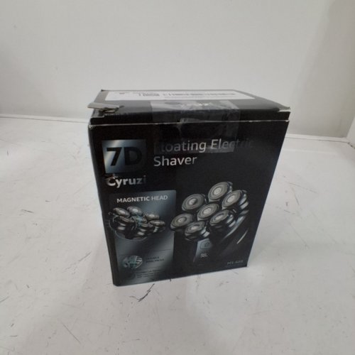 MEN'S CYRUZI DETACHABLE HEAD SHAVER - MAGNETIC HEAD - BLACK/GREEN (MODEL: MS-689) image 5