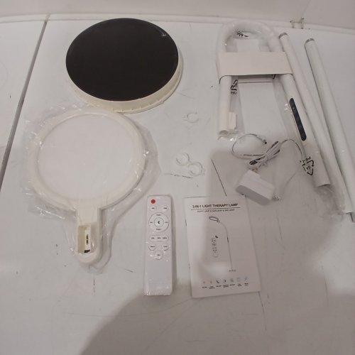 HAPPY UV-FREE 10000 LUX LIGHT THERAPY LAMP WITH REMOTE CONTROL - 18W - WHITE image 5