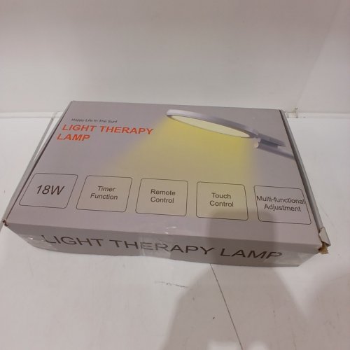 HAPPY UV-FREE 10000 LUX LIGHT THERAPY LAMP WITH REMOTE CONTROL - 18W - WHITE image 6