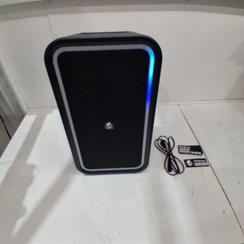 SKULLCANDY STOMP XL WIRELESS BLUETOOTH PARTY SPEAKER - INTEGRATED CARRY HANDLE​, IPX5 WATER RESISTANCE, 12-HOUR BATTERY LIFE - BLACK ORANGE (MODEL:2SKSK1851/4449801) image 2