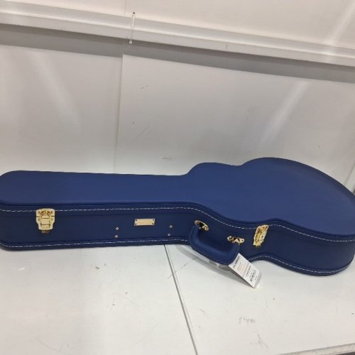 CROSSROCK WOODEN SG SUPER JUMBO GUITAR CASE - VIBRANT BLUE/BIEGE (MODEL: CRW520SBVB) image 4