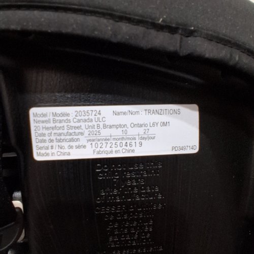GRACO TRANZITIONS 3-IN-1 HARNESS BOOSTER SEAT - 22-100LBS - PROOF BLACK (MODEL: 2035724) image 2