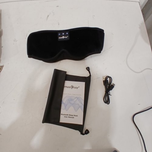 MUSICOZY BLUETOOTH SLEEPING HEADPHONES EYE MASK - BLACK image 3