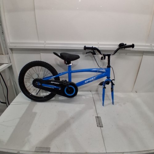 NAIPO KID'S 2-IN-1 BIKE WITH DETACHABLE TRAINING WHEELS - AGES 5 TO 10 - 18" - BLUE (MODEL: KB-WY018) image 2