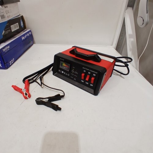 NOONE CORDED CAR BATTERY CHARGER - 2A/10A 6V/12V - RED (MODEL: AMBT007) image 3