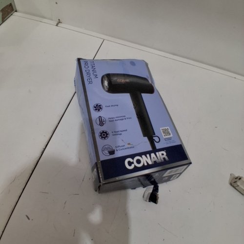 CONAIR TITANIUM PRO HAIR DRYER WITH DIFFUSER AND CONCENTRATOR - 1875W - BLACK/ROSE GOLD (MODEL: 330C) image 4