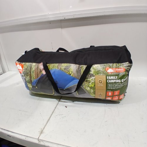 3PC OZARK TRAIL FAMILY CAMPING COMBO WITH TENT AND SLEEPING BAGS - BLUE/GREY - (MODEL:JCA-1307CQNR) image 5