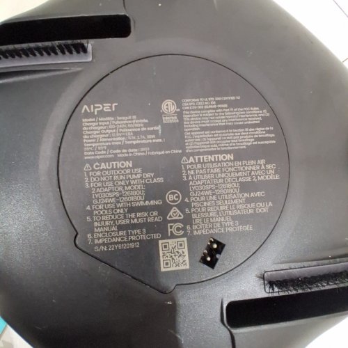 AIPER SEAGULL SE CORDLESS AUTOMATIC POOL CLEANER - ONLY FOR FLAT POOLS UP TO 40FT - BLACK image 5