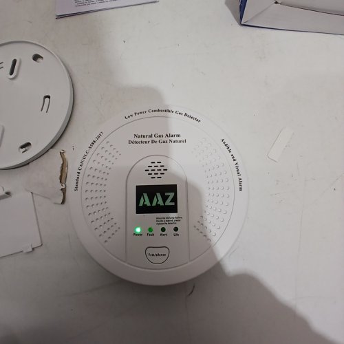 AAZ NATURAL GAS DETECTOR ALARM - WHITE (MODEL: 730) image 2