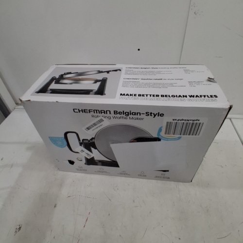 CHEFMAN ROTATING BELGIAN WAFFLE MAKER - STAINLESS STEEL (MODEL: RJ04-V3) image 4