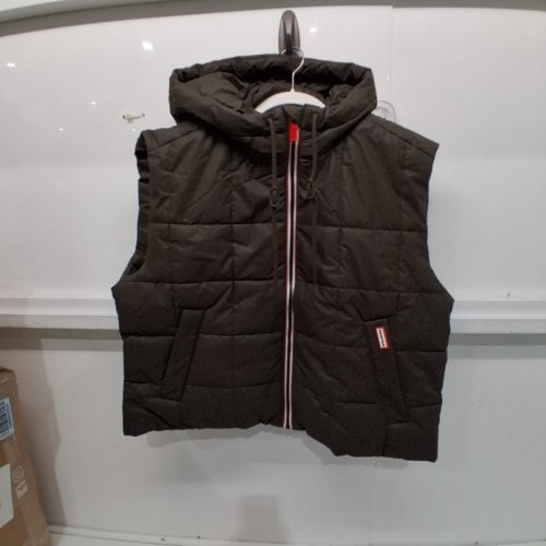 WOMEN'S HUNTER LINDSEY PU COATED SQUARE QUILTED VEST - LARGE - BROWN (STYLE: D8643HUL) image 2