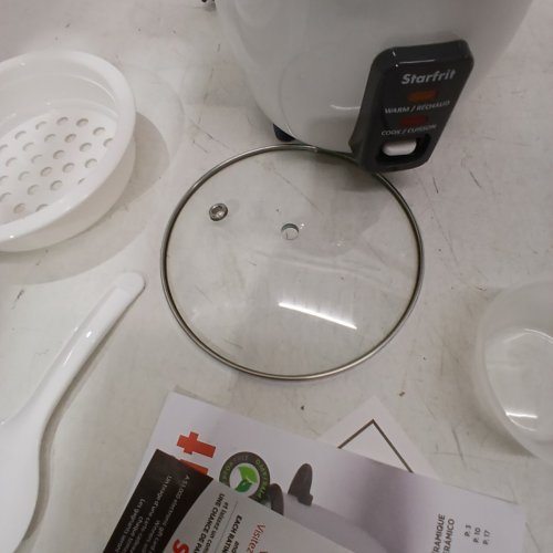 STARFRIT ELECTRIC RICE COOKER - 6 CUP CAPACITY - WHITE (MODEL: 024734) image 4