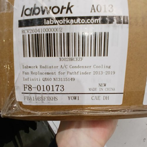 LABWORK RADIATOR A/C CONDENSER COOLING FAN REPLACEMENT - FOR PATHFINDER 2013-2019 AND INFINITI QX60 - (MODEL : NI3115149) image 5