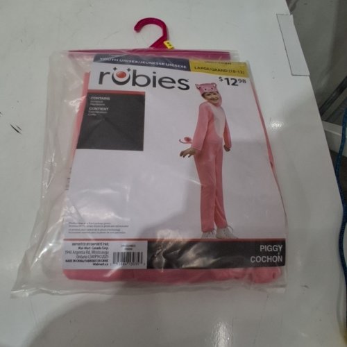 2PC GIRLS RUBIES PIGGY COSTUME - LARGE (10-12) - PINK (STYLE: 1000364) image 2