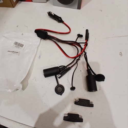 GELRHONR AUTOMOTIVE CIGARETTE LIGHTER SPLITTER CABLE WIRING KIT , 16 AWG / 15 A - BLACK, RED (MODEL: X004C2M4X9) image 5