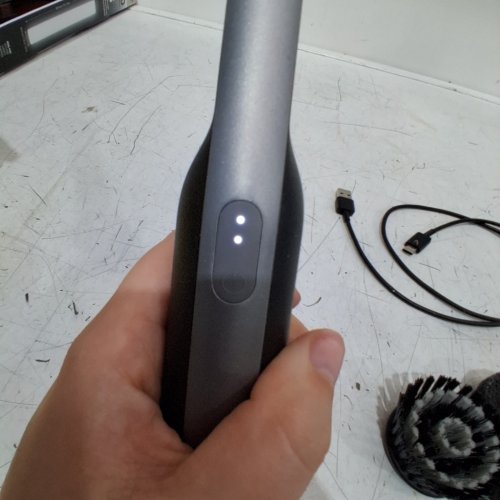 6PC HOTO WAND ELECTRIC SPIN SCRUBBER, RECHARGEABLE GROUT CLEANER SCRUB BRUSH WITH REPLACEABLE HEADS (MODEL: 1936026) image 2