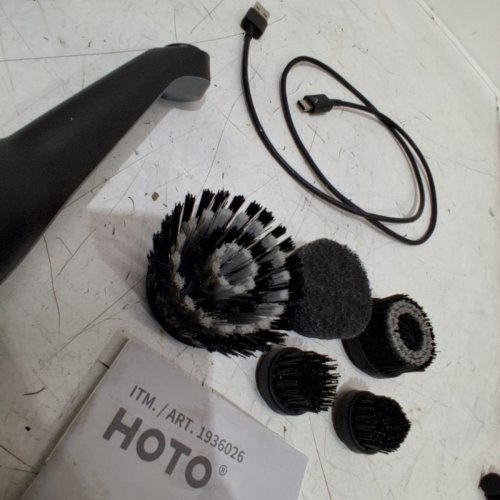 6PC HOTO WAND ELECTRIC SPIN SCRUBBER, RECHARGEABLE GROUT CLEANER SCRUB BRUSH WITH REPLACEABLE HEADS (MODEL: 1936026) image 4