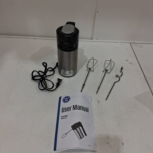 WESTINGHOUSE 5 SPEED HAND MIXER - 120V - SILVER/ BLACK (MODEL: WKHMF0208SS) image 3