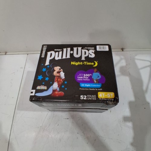 52PK BOYS HUGGIES NIGHT-TIME PULL UPS - 4T - 5T - MICKEY MOUSE image 3