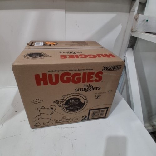 186PK HUGGIES LITTLE SNUGGLERS DIAPERS - SIZE 2 - DISNEY WINNIE THE POOH (MODEL: 56310) image 2