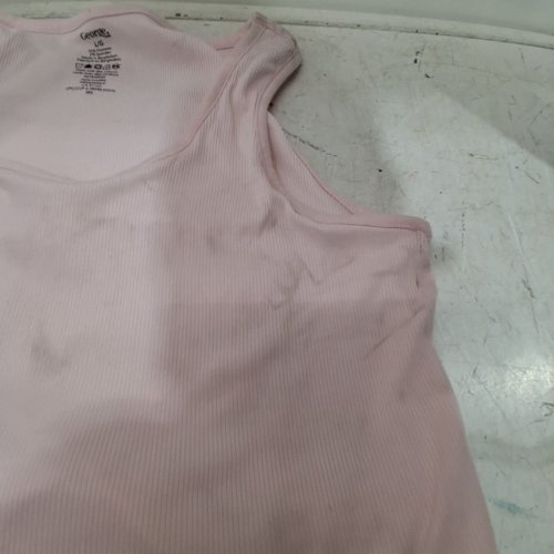 2PC WOMAN'S GEORGE RIBBED TANK TOP AND SHORTS SET - LARGE - PINK (STYLE: GRS60435LD) image 3