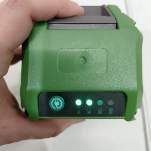UNBRANED REPLACEMENT LITHIUM BATTERY FOR GREENWORKS POWER TOOLS - 40V 6.0AH - BLACK / GREEN - (MODEL: GW29472) image 2