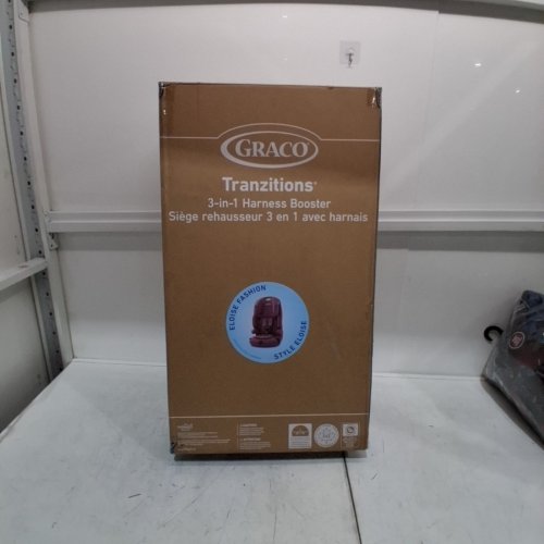 GRACO TRANZITIONS 3-IN-1 LIGHTWEIGHT ADJUSTABLE HEIGHT HARNESS BOOSTER CAR SEAT - 100LBS MAX - PURPLE (MODEL: 2217080) image 5