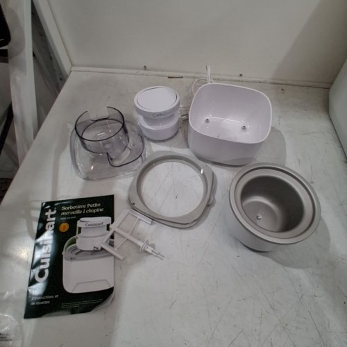 CUISINART COMPACT SINGLE-SERVE ICE CREAM MAKER - 1-PINT - WHITE (MODEL: ICE-M10C) image 5