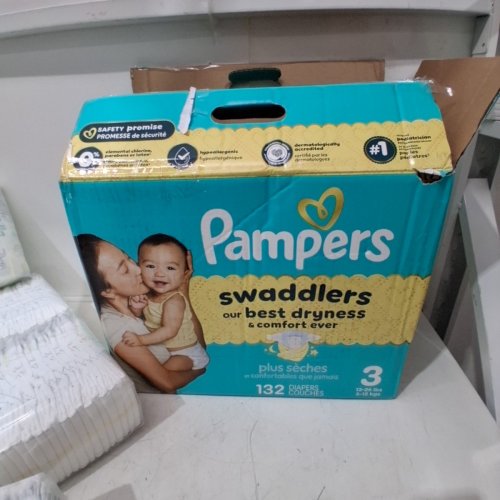 132PK PAMPERS SWADDLERS DIAPERS - SIZE 3 (1326LB) image 4