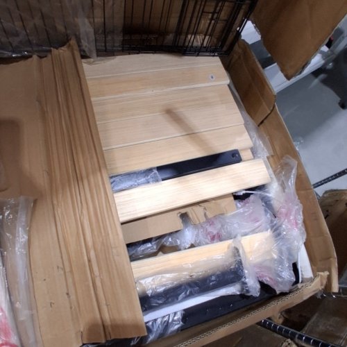 KEYLUV UPHOLSTERED BED FRAME WITH LED LIGHTS AND STORAGE DRAWERS - KING - BEIGE - (MODEL: KLV-UP-220) image 7