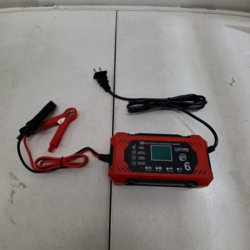 COREBOX 12V CAR BATTERY CHARGER & MAINTAINER - RED/BLACK (MODEL: H-6CS) image 3