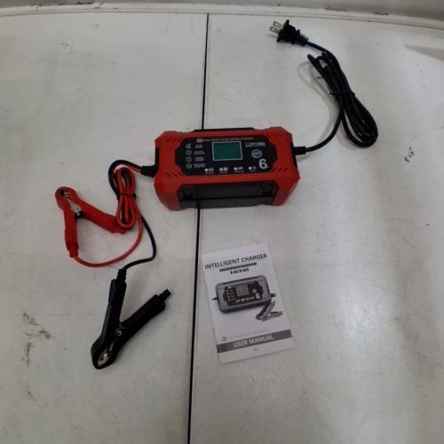 COREBOX 12V CAR BATTERY CHARGER & MAINTAINER - RED/BLACK (MODEL: H-6CS) image 6