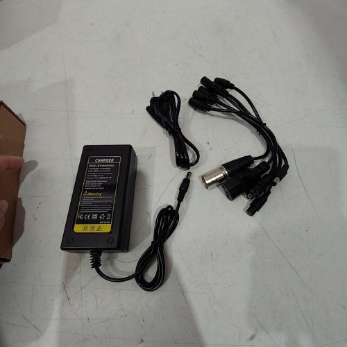 LITHIUM BATTERY CHARGER WITH MUTLIPLE PLUGS 42V - 5A - BLACK image 2