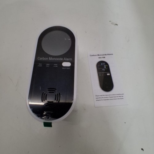 4 IN 1 CARBON MONOXIDE ALARM - BLACK AND WHITE (MODEL: KH-106) image 3